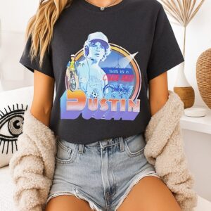 Dustin Stranger Things Demogorgon Code Red T-Shirt