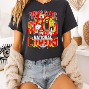 Ferris State Bulldogs Back To Back 2024 2025 Dii Football National Champions T-Shirt