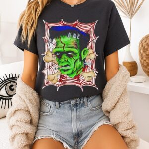 Frankie Patch Smoking Zombie Goat Cartoon T-Shirt