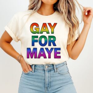 Gay For Maye New England Patriots Rainbow T-Shirt
