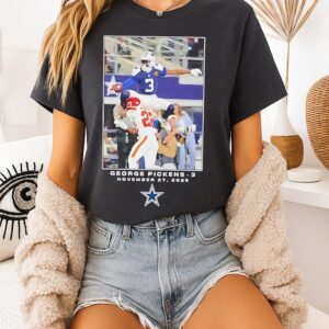 George Pickens Dallas Cowboys NFL Flash Features Week 13 T-Shirt