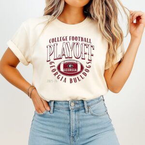 Georgia Bulldogs 2025 26 College Football Playoff Curve T-Shirt