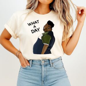 Heavy-Set Man Price What A Day Funny T-Shirt