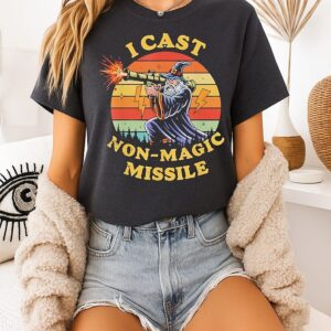 I Cast Non Magic Missile Sunset Vintage T-Shirt