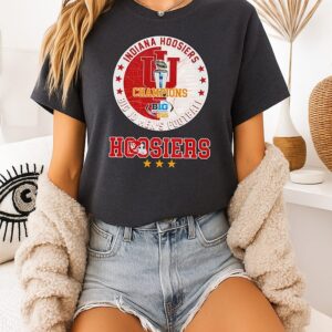 Indiana Hoosiers Big 10 Men’s Football Champions 2025 Logo T-Shirt