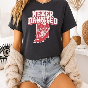 Indiana Hoosiers Never Daunted State Helmet T-Shirt