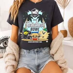 Iowa Hawkeyes Vs Vanderbilt Commodores 2025 Reliaquest Bowl Head To Head T-Shirt