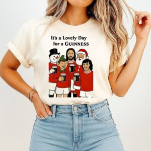 It’s A Lovely Day For A Guinness Man United Christmas T-Shirt