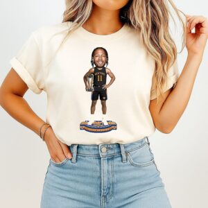 Jalen Brunson New York Knicks NBA Cup Champions Caricature T-Shirt