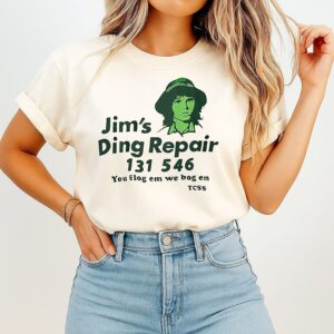 Jims Ding Repair 1311 546 You Flog Em We Bog Em T-Shirt
