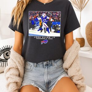 Josh Allen Buffalo Bills NFL Flash Features Week 14 T-Shirt