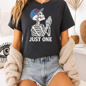 Just One Buffalo Bills Super Bowl Wish Skeleton T-Shirt