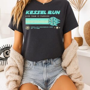 Kessel Run Less Than 12 Parsecs Corellian Engineering Corp Sn Yt 1300 T-Shirt