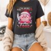 Kirby Holding Knife I’m Here For Christmas Ugly Fooda T-Shirt