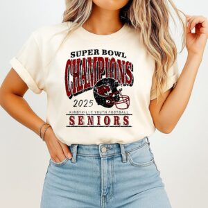 Kirbyville Youth Seniors Football 2025 Super Bowl Champions T-Shirt