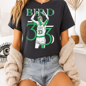 Larry Bird 33 Boston Celtics Basketball T-Shirt