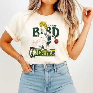 Larry Bird Caricature Boston Celtics 80’s Vintage T-Shirt