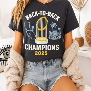 Los Angele Dodgers Back To Back Ws Champions 2025 T-Shirt