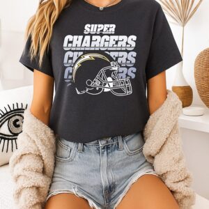 Los Angeles Chargers Super Chargers Helmet Logo T-Shirt