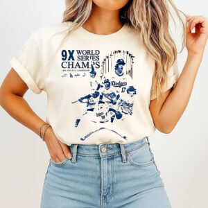 Los Angeles Dodgers 9x Ws Champions T-Shirt
