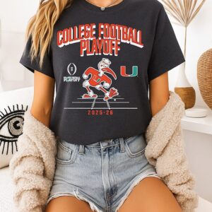 Miami Hurricanes 2025-26 Cfp Mascot T-Shirt