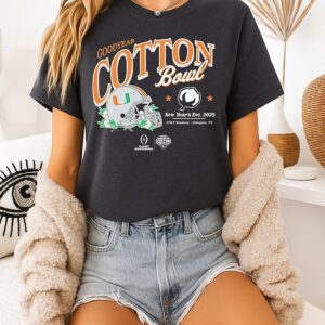 Miami Hurricanes Goodyear Cotton Bowl Playoff Quarterfinal 2025 T-Shirt