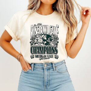 Michigan State Spartans 2014 Rose Bowl 100th Anniversary T-Shirt