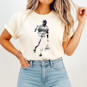 Miguel Rojas Dodgers Signature Graphic T-Shirt