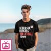 Nebraska Huskers Volleyball Huskerstext Logo Overlay T-Shirt
