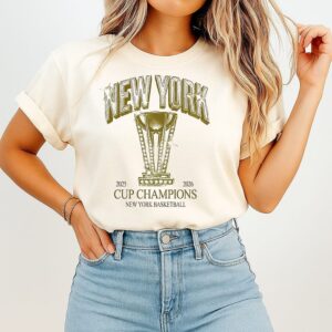 New York Knicks 2025 2026 Cup Champions T-Shirt