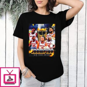 New York Knicks NBA Cup Champions 2025 Poster T-Shirt