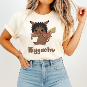 Niggachu Black Pikachu Pokémon T-Shirt
