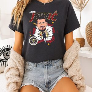 Nikola Jokic Denver Nuggets Caricature ’25 T-Shirt