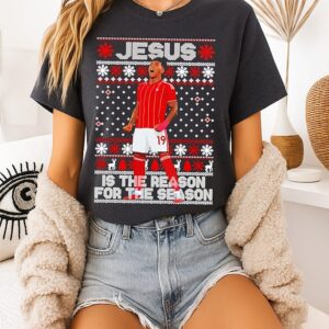 Nottm Forest Jesus Is The Reason For The Season Christmas T-Shirt