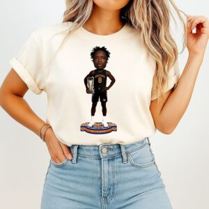 Og Anunoby New York Knicks NBA Cup Champions Caricature T-Shirt