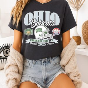 Ohio Bobcats Football 2025 Scooter’s Coffee Frisco Bowl T-Shirt