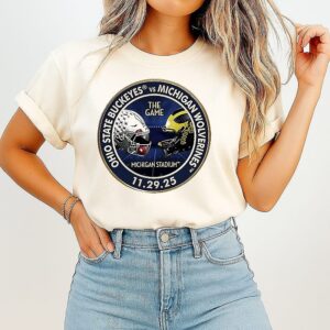 Ohio State Buckeyes Vs Michigan Wolverines 2025 The Game Helmet T-Shirt