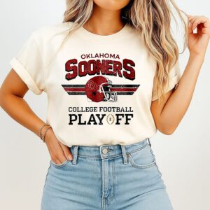 Oklahoma Sooners 2025-26 College Football Playoff Helmet T-Shirt
