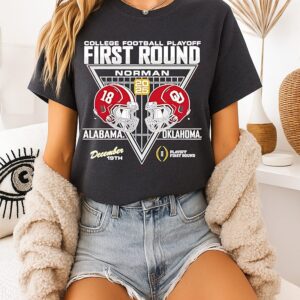Oklahoma Sooners Vs Alabama 2025 College Football Playoff Bound First Round T-Shirt