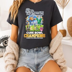 Old Dominion Monarchs Cure Bowl Champions 2025 Celebration T-Shirt