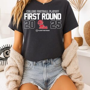 Ole Miss Rebels 2025-26 Cfp First Round Logo T-Shirt