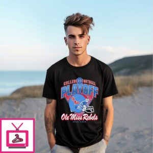 Ole Miss Rebels 2025-26 Cfp Helmet Vintage T-Shirt