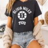 Olivia Miles 5 Tcu Horned Frogs Basketball Name Number Ball T-Shirt