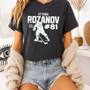 Ottawa Rozanov 81 Hockey Ilya Grigoryevich Rozanov T-Shirt