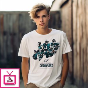 Philadelphia Eagles 2025 Nfc East Division Champions Fly Eagles Fly T-Shirt