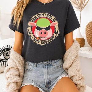 Pig Gun Control Is Not Kosher Vintage T-Shirt