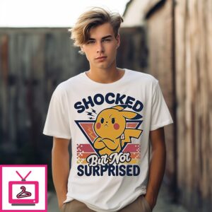 Pikachu Shocked But Not Surprised Retro T-Shirt