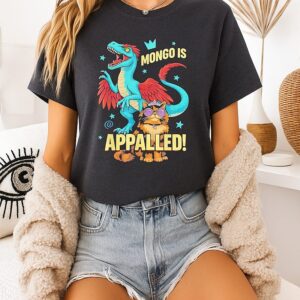 Princess Cat Riding Dinosaur Mongo Is Appalled Vintage T-Shirt
