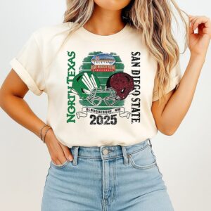 Rate Bowl 2025 Texas Mean Green Vs. San Diego State Aztecs T-Shirt