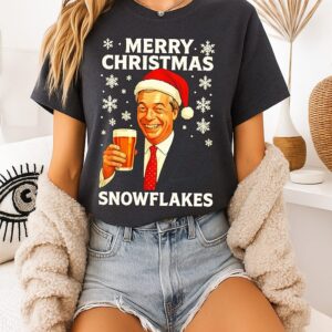 Reform Merry Christmas Snowflakes Christmas ’25 T-Shirt